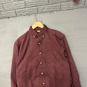 Mens LL Bean Long Sleeve Button Down Shirt Casual Everyday Size S